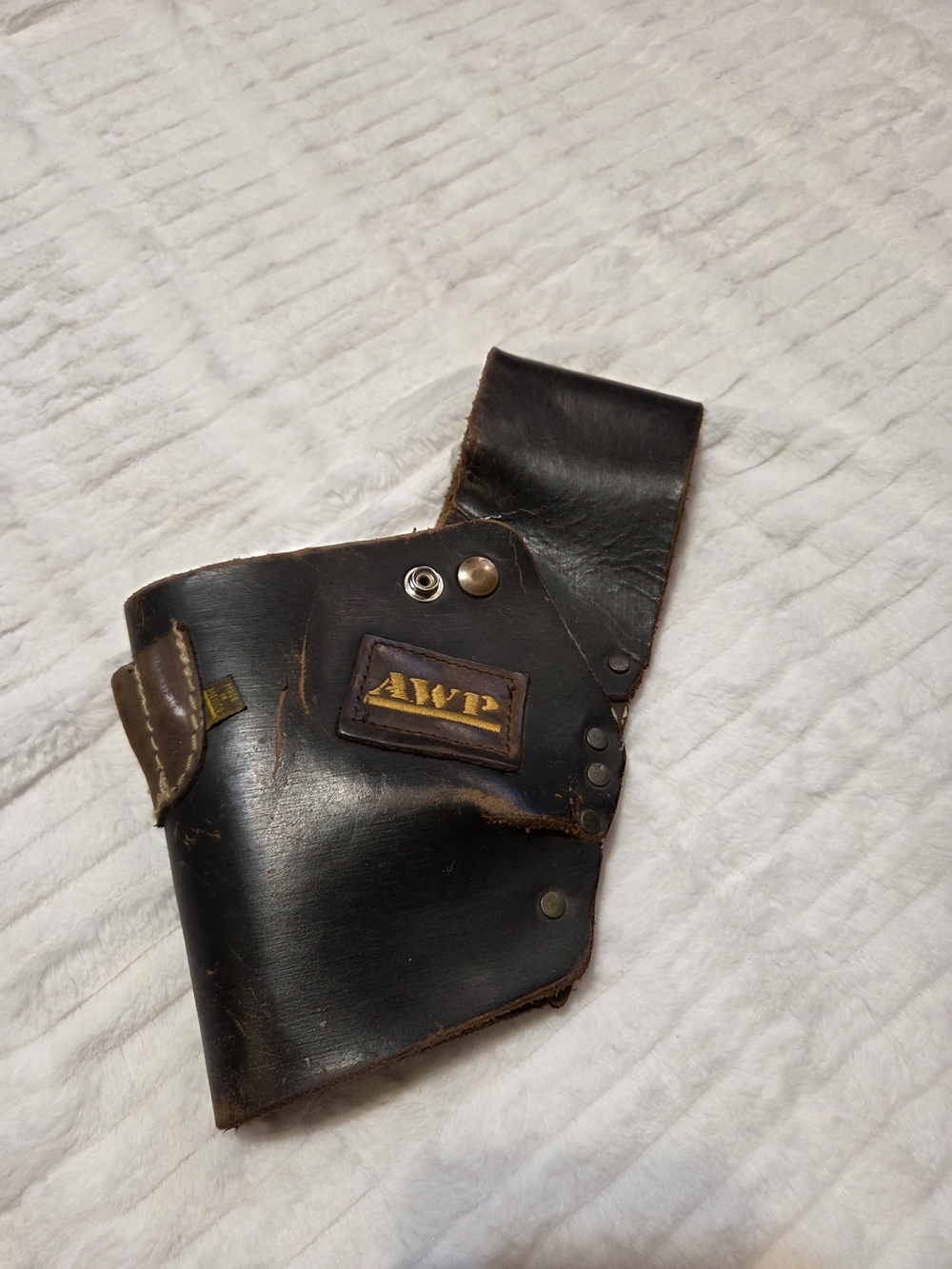 AWP Brown Leather Tool Holster Belt Pouch